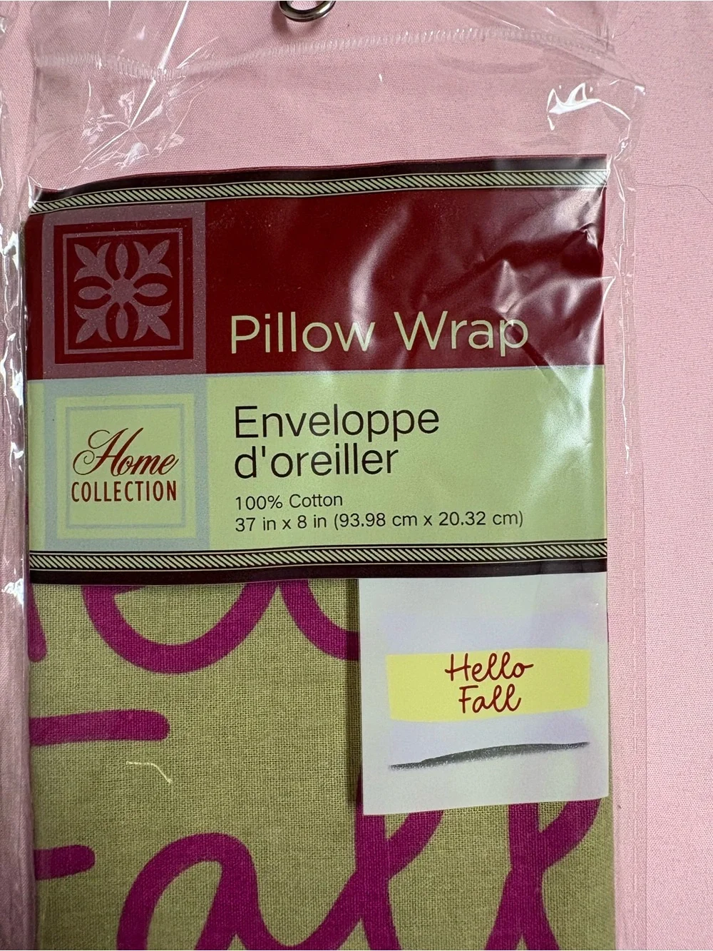Lot of 4 Home Collection Hello Fall Cotton Pillow Wraps New Sealed